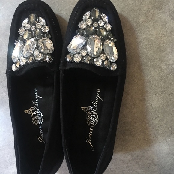 Joan Boyce Black Rhinestone Comfort Shoes 6 1/2M🖤 - Picture 7 of 8